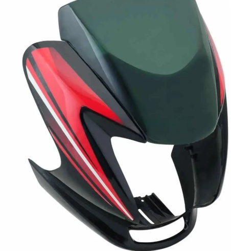 Head Light Visor/mask for hero Passion Pro( Black red Stk)-HERO