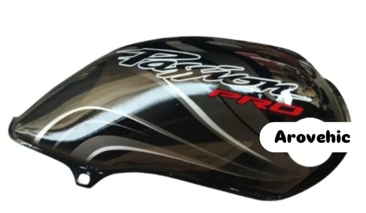 Petrol Tank for Hero Passion Pro (Black/Silver)-HERO