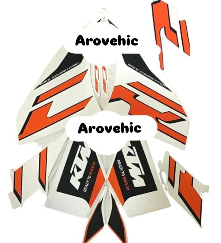 Graphics Sticker Set for KTM RC 125(Orange Bike )