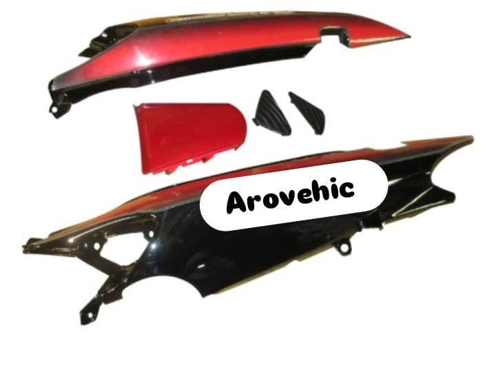 Tail Panel/seat Cowl for hero Ambition Black(red Bike)-HERO