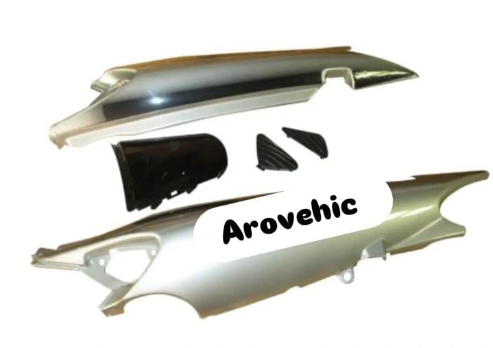 Tail Panel/seat Cowl for hero Ambition Silver-HERO