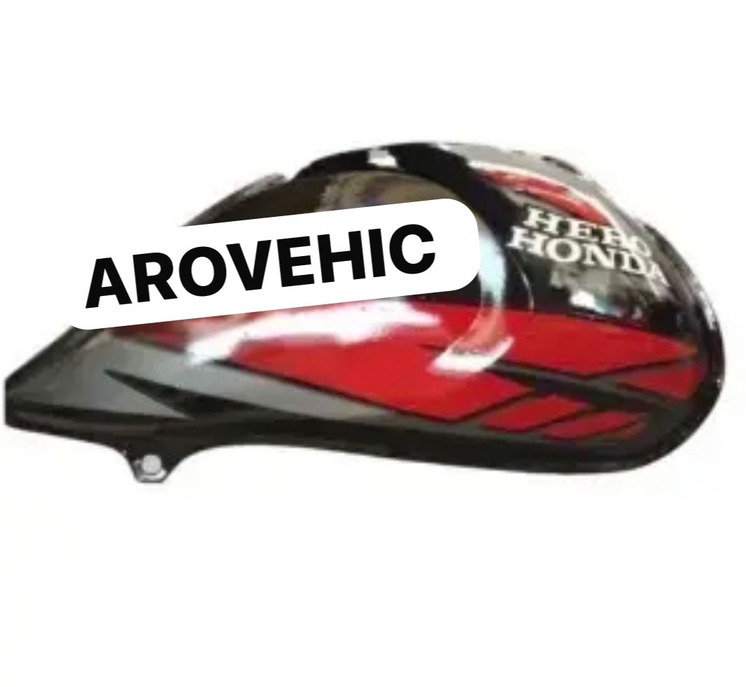 Petrol Tank for HERO CD DLX (Black And Red)-FIRST QUALITY