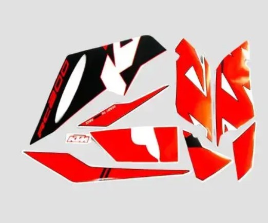 Sticker set for Ktm Rc 200(Black Orange)T4 2023 -KTM