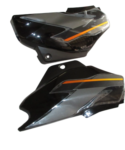 Side Panel/cover for hero Super Splendor( Black red Stk)-GENUINE