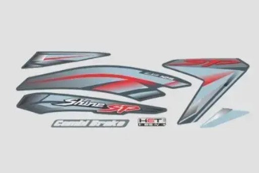 Sticker Set for Shine SP T2 (Grey Tank)-HONDA