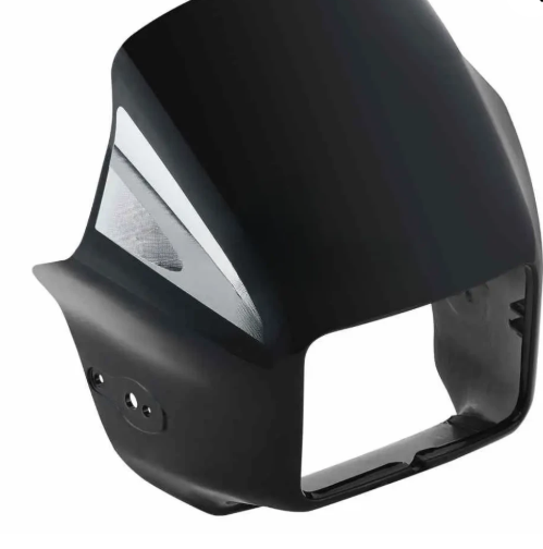 Head Light Visor/mask for hero Splendor Plus( Latest Black silver Stk)-HERO