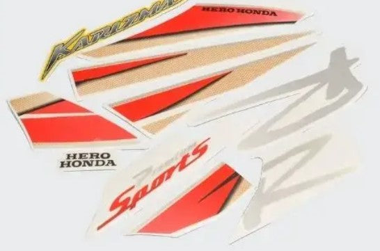 Sticker Set for Karizma.R( N/M Yellow Tank)-HERO