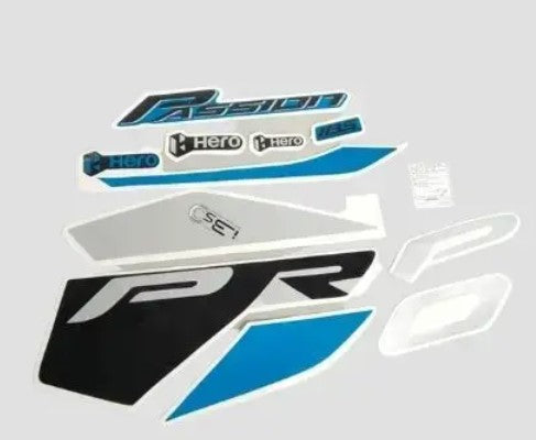 Sticker Set for Passion Pro ( BS6) Blue-HERO