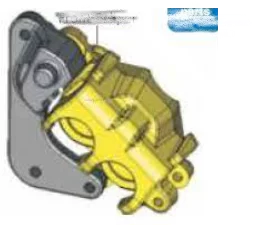 Front Caliper Assembly(2023) for BAJAJ PULSAR NS 200-bajaj