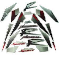 Sticker Kit [Black Red Silver Sticker] for Hero Karizma ZMR-First Quality