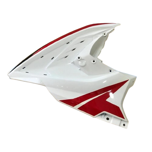 Side Fairing Left Met White+Red Dcal(2020) for BAJAJ PULSAR RS 200-bajaj