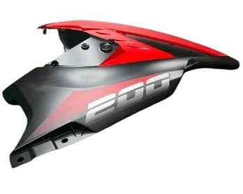 Side Fairing Left Side Burnt Red + Decal(2021-2023) for BAJAJ PULSAR RS 200-bajaj