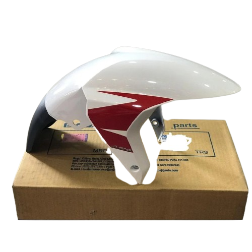 Front Fender Met White Red Decal(2017-2020) for BAJAJ PULSAR RS 200-bajaj