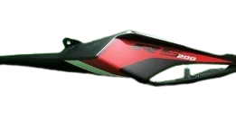 Seat Cowl Left Side Black +Red(2020-2023) for BAJAJ PULSAR RS 200-bajaj
