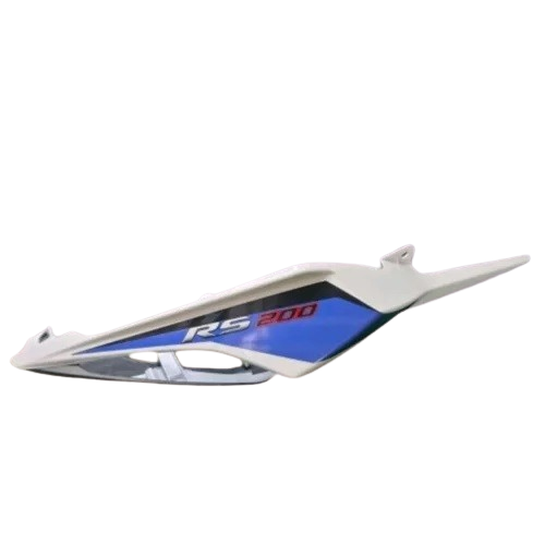 Seat Cowl Right Side Met White & Blue-(2017-2020) for BAJAJ PULSAR RS 200-bajaj