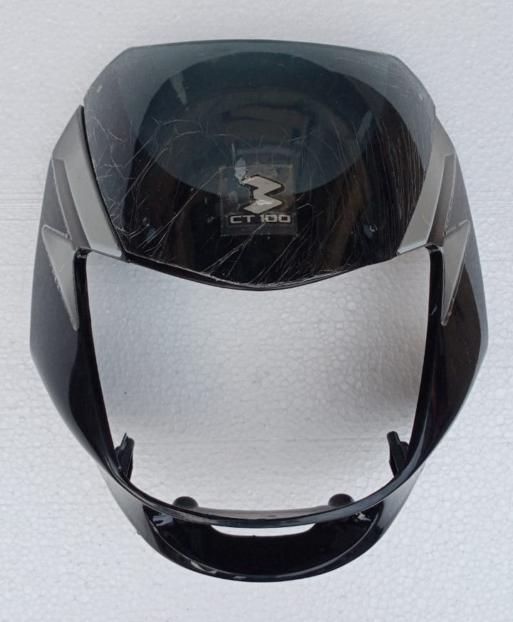 Visor Black & Grey Sticker for Bajaj CT 100 Old-SAI