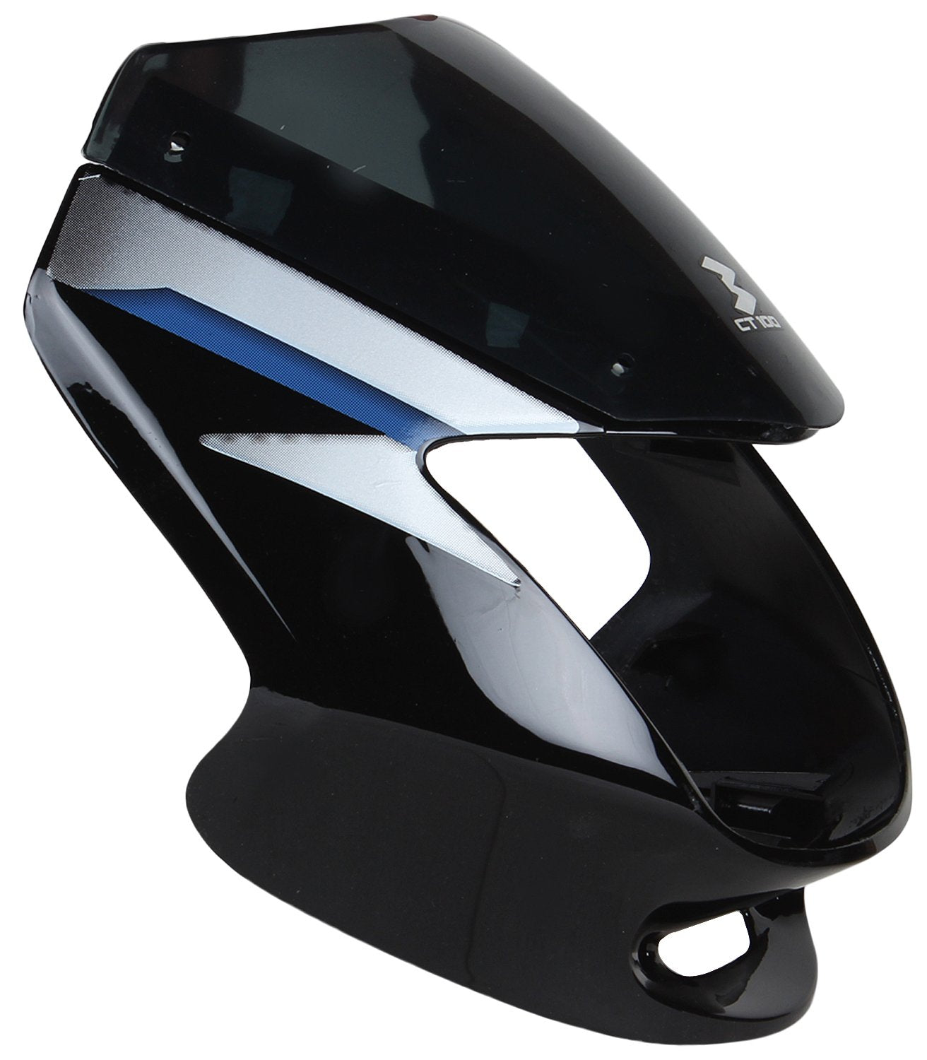 Visor Black & Grey Sticker for Bajaj CT 100 Old-SAI