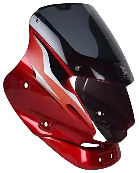 Visor Black & Red for Bajaj Platina Old-SAI