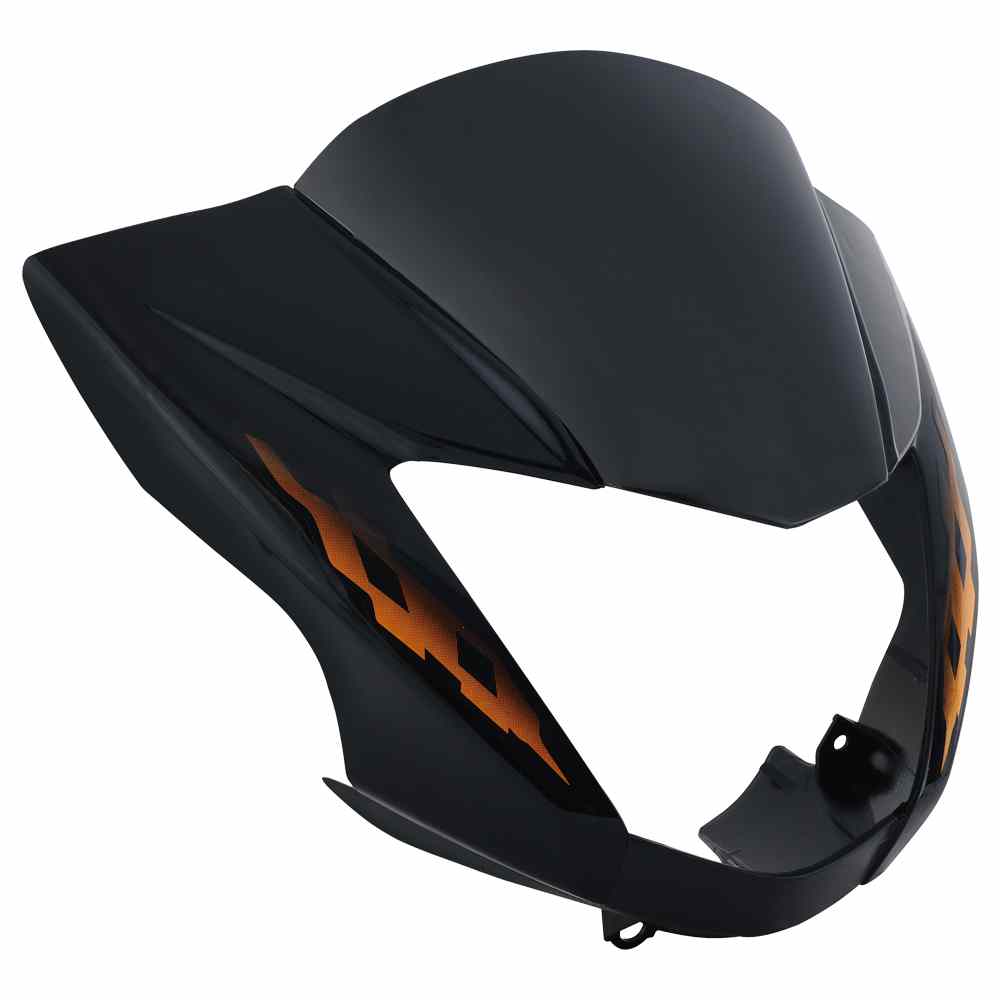 Black (Orange STK) for HERO GLAMOUR TYPE 2-SAI