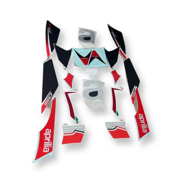 Sticker Kit Red Black for Aprilia SR/STORM 125/150/160/SXR