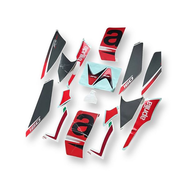 Sticker Kit Red Grey for Aprilia SR/STORM 125/150/160/SXR