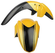 Front Mudguard Yellow Color  for TVS Apache RTR 180 OLD-Sai Company