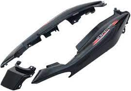 Tail Panel Black And Grey  for Honda Dream Yuga-Honda