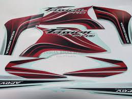 Sticker Kit Red And Black for Honda Stunner-First Quality