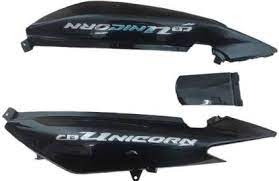 Tail Panel Set Black for HONDA UNICORN OLD-First Quality