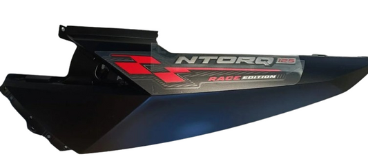 Front panel matt black with red tapeset for TVS NTORQ-TVS