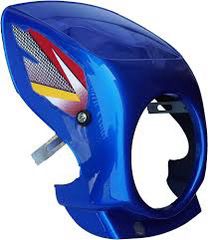 Headlight visor blue for TVS SUPER XL HEAVY DUTY-TVS