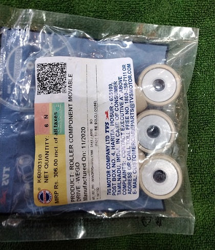 Roller set for TVS WEGO-TVS