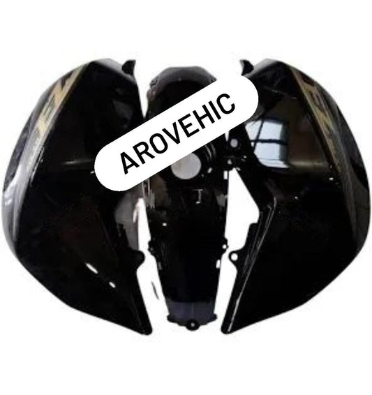 Tank cover with graphics -black set of 3 for YAMAHA  FZ V2-DIKSHA