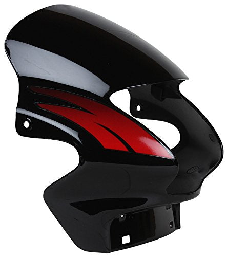 Visor Black Red Sticker Sai  for Hero Passion Old-Sai Company