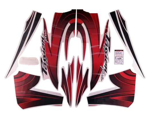 Sticker Ket [Black Tank Red Sticker] for Hero Passion Plus New-First Quality