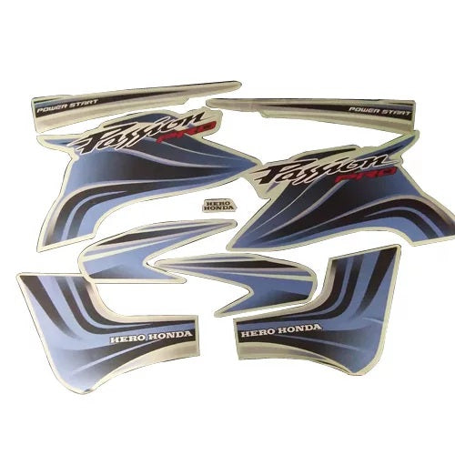 Sticker Ket [Black Blue Sticker] for Hero Passion Pro-First Quality 