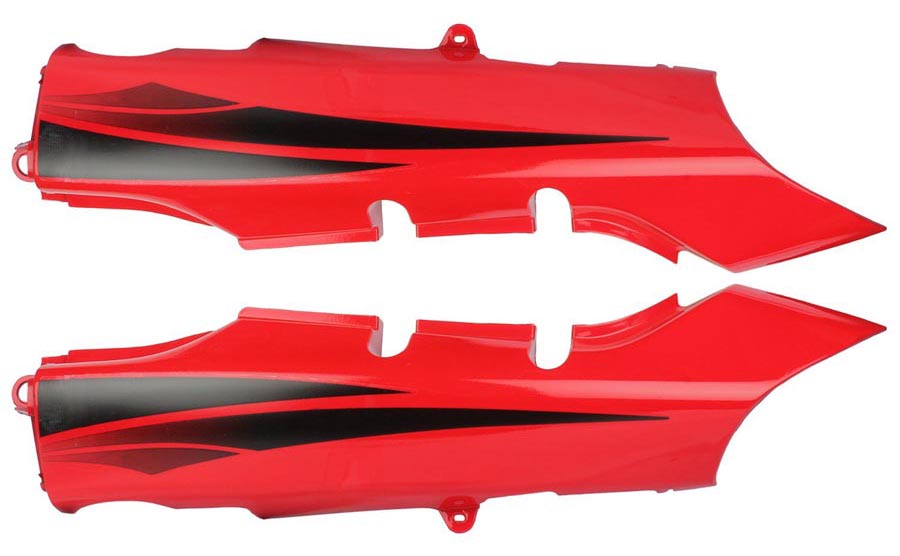 Tail Panel Black With Red Sticker [Power Start] for Hero Passion Pro Digital Meter-
