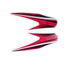 Visor Sticker [Red Black Sticker] for Hero Passion Pro Digital Meter-First Quality 