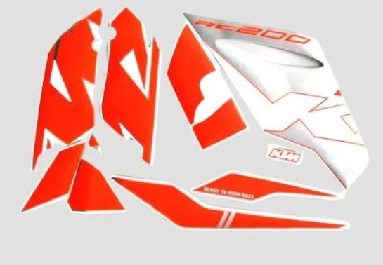 Sticker Set for RC 200  (T4 )2023 -KTM