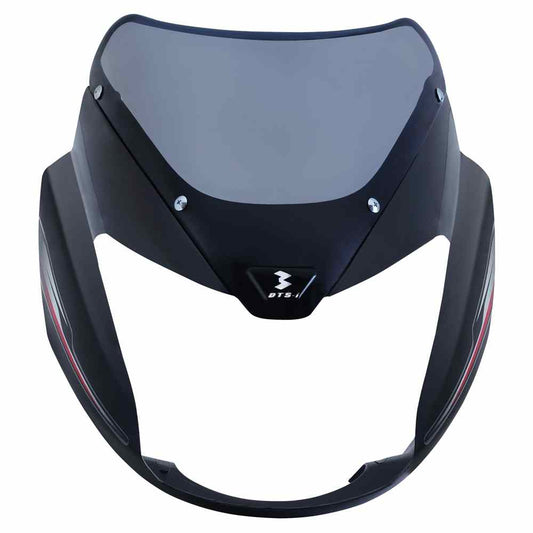 BLACK WITH SILVER MASK for BAJAJ PULSAR 150 NEW-SAI