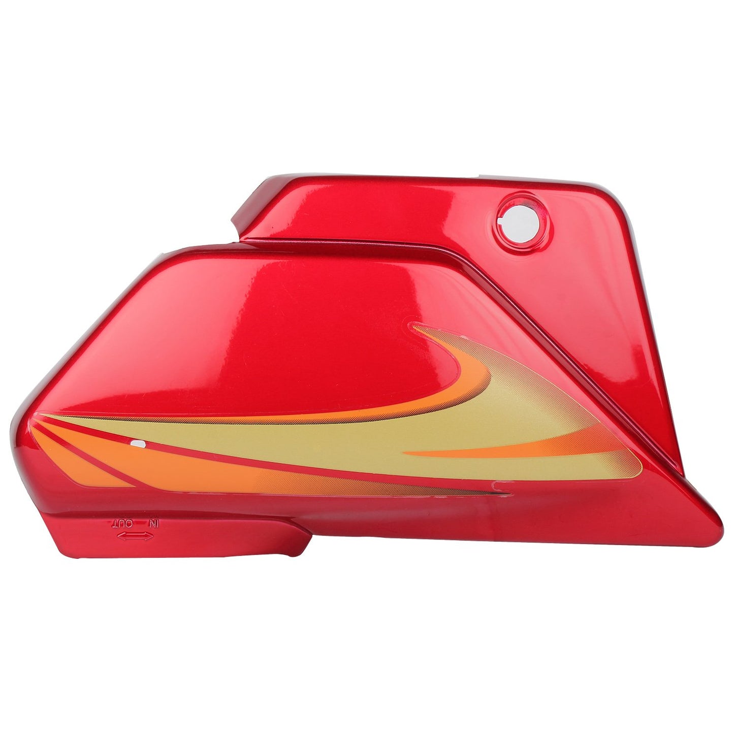 Side Cover Red Orange Sticker for Hero Splendor Pro-First Quality 