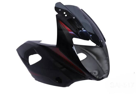 mask red with black sticker  for BAJAJ PULSAR 220-bajaj