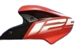 fuel tank cover left  side burnet red for BAJAJ PULSAR NS 125-bajaj