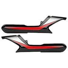 Tail Panel Black Red Colour for Hero CD Deluxe / HF Deluxe-Sai Company 