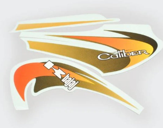 Sticker Set (Maroon Tank) for Caliber-BAJAJ