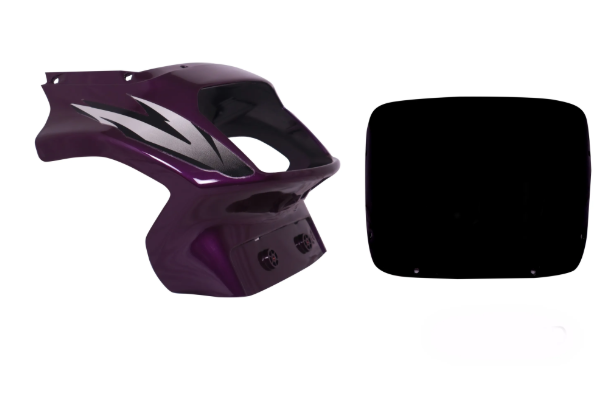 Head Light Visor/mask for tvs Victor Gl (New Model)Purple-TVS