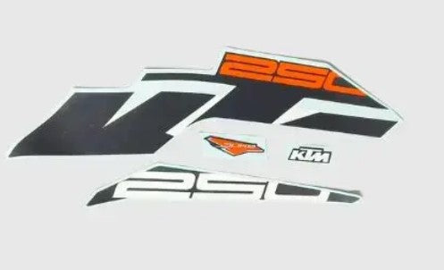 Sticker Kit for Duke 250 (BlACK White)-KTM