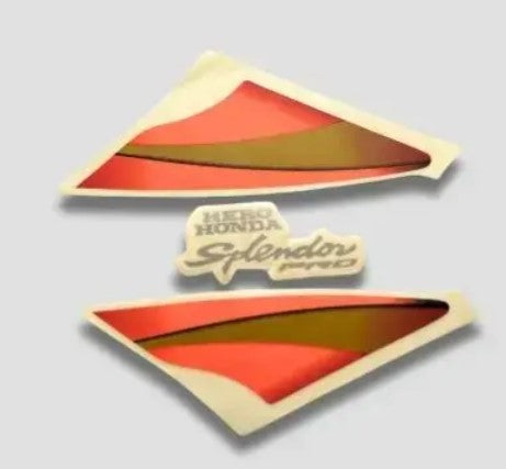 Sticker H.L.Firing  for Splendor Pro [Red Tank-Orange]-ABK