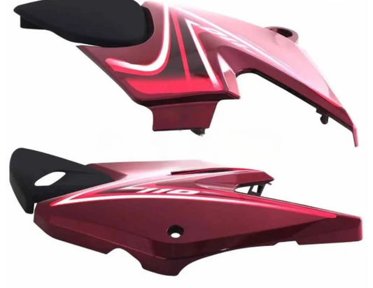 Side Panel/cover for honda Dream Yuga (Red)-HONDA