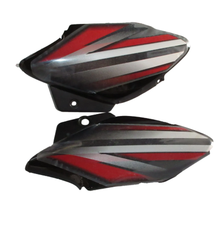 Side Panel/cover for hero Splendor Nxg (Latest Black red Stk)-HERO